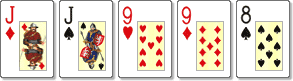 A hand of Two Pair